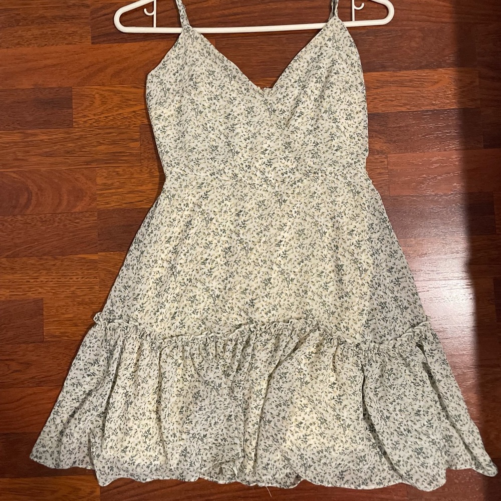 Papaya Light Green Floral Dress